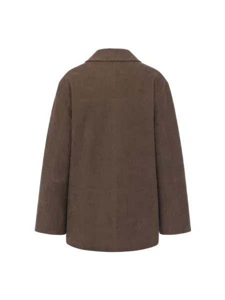 Kurtka skórzana Max Mara Studio brązowa