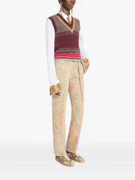 Pantaloni Dries Van Noten din jacard