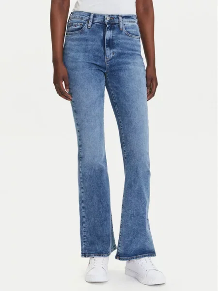 Tommy Jeans Jeansy Sylvia Flare Fit modrá