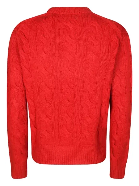 Hanorac crewneck Polo Ralph Lauren cu broderie din țesătură twill albastru