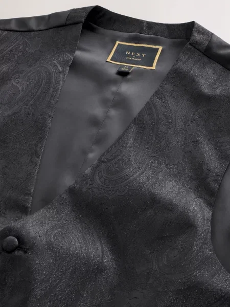 Next Vestă de costum negru
