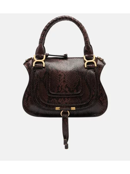 Top Chloé din piele maro
