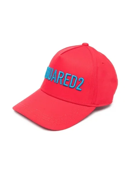 Czapka z daszkiem dziecięca Dsquared2 czerwona