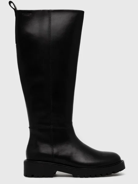 Vagabond ghete de piele Kenova femei cu plat negru