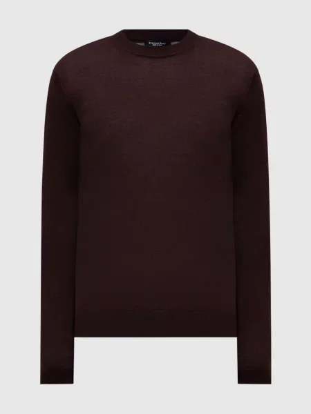 Шелковый свитер Stefano Ricci коричневый