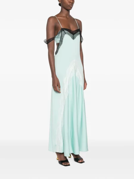 Rochie midi Christopher Esber din dantelă albastru