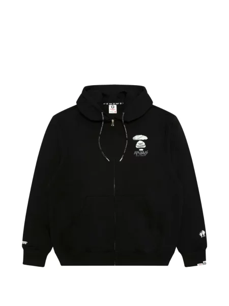 Hanorac cu glugă Aape By A Bathing Ape cu imagine negru