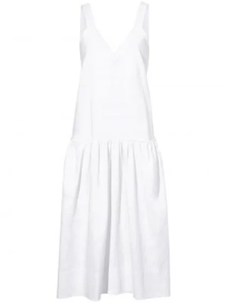Sukienka midi Proenza Schouler White Label z dekoltem w serek biała