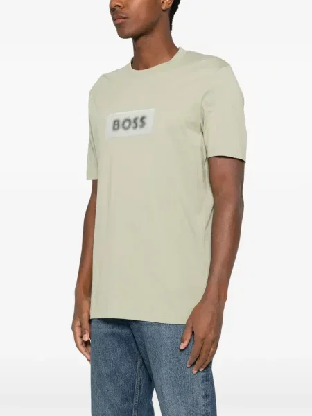 Tricou Boss cu autograf verde
