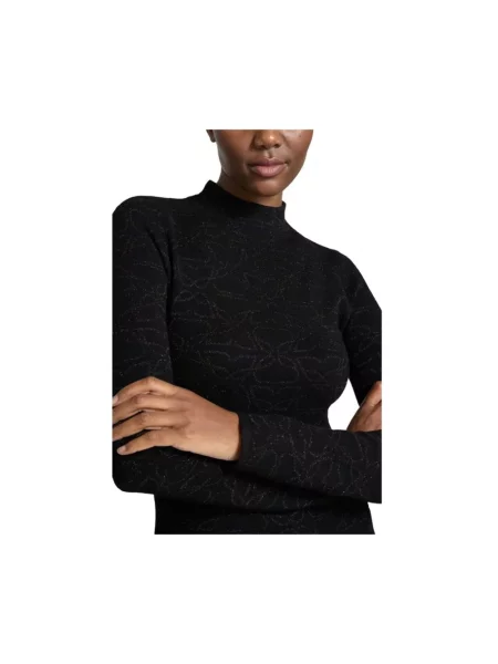 Sweter z golfem Hugo do golfa czarny