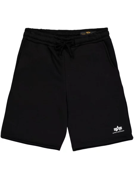 Šortky Alpha Industries Basic Small Logo II black černé