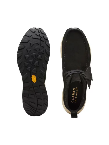 Sneakersy Clarks zamszowe czarne