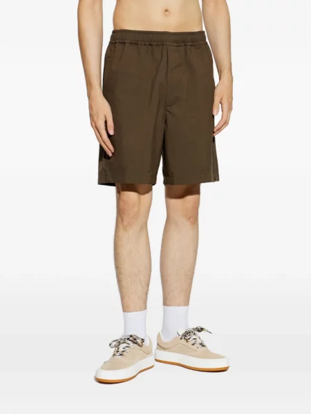 Pantaloni scurți Givenchy cu autograf maro