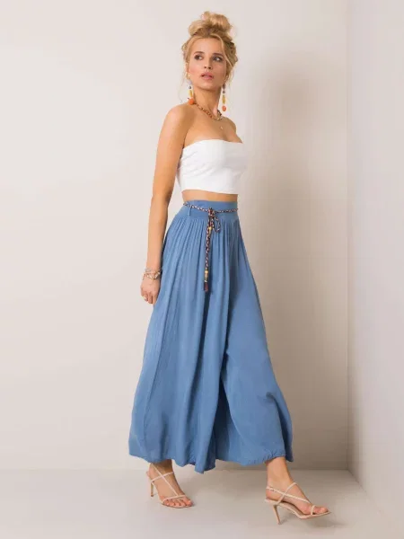 Spodnie Och Bella niebieskie