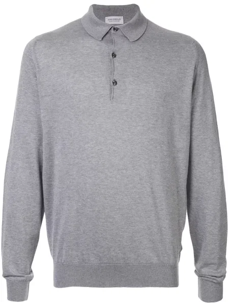 Tricou polo John Smedley gri
