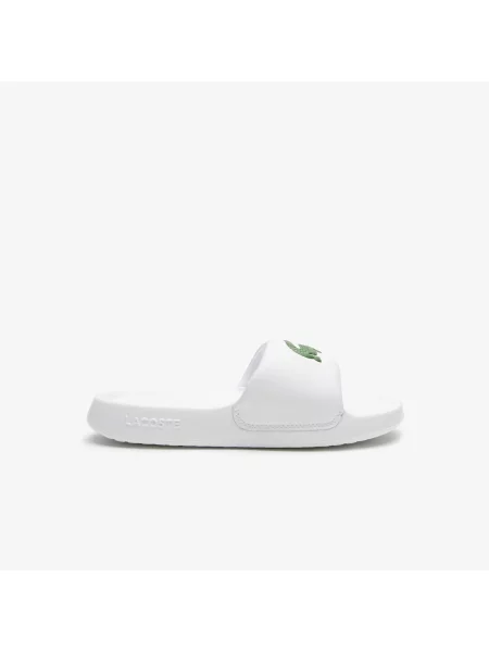 Lacoste шльопанці Croco білі