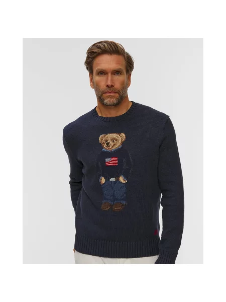 Pánsky Tmavomodrý Sveter Polo Ralph Lauren