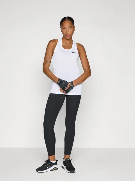 NIKE Sport top negru alb