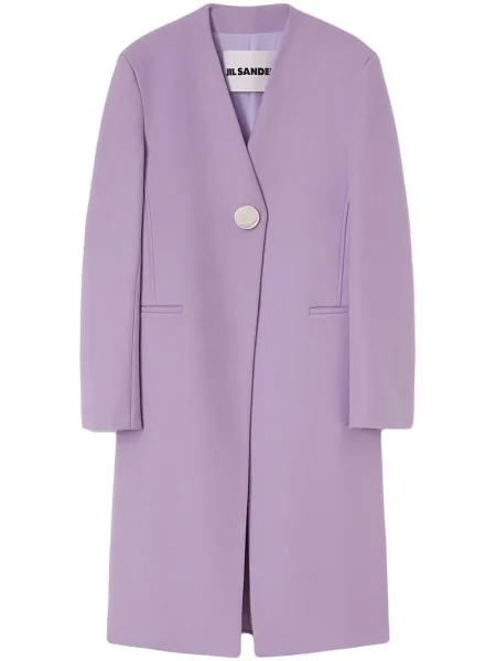 Palton Jil Sander cu decolteu în V violet