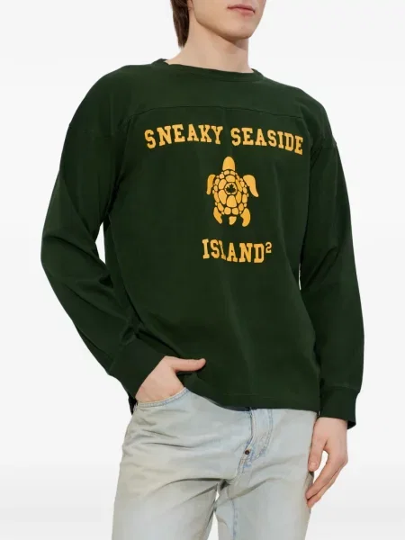 Tricou Dsquared2 lung verde