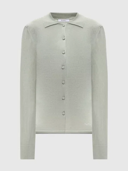 Кардиган FLASH із шовку та кашеміру Max Mara зелений
