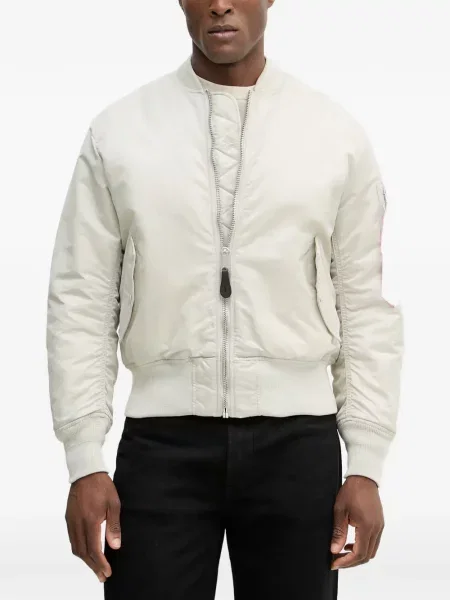 Geacă bomber Alpha Industries alb