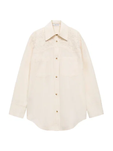 MANGO Bluză ARIZONA crem