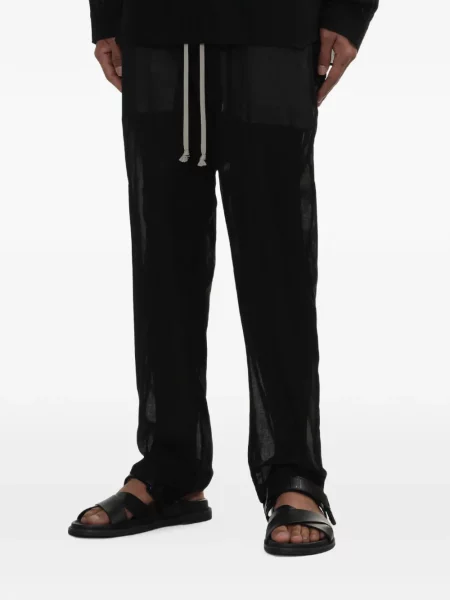 Pantaloni Rick Owens cu cordon negru
