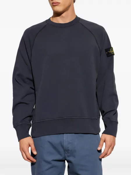 Hanorac Stone Island cu strasuri albastru