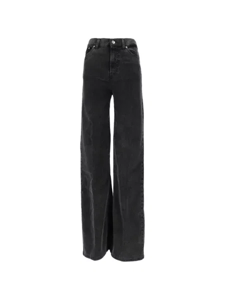 Pantaloni Dondup de catifea cord cu chihlimbar negru