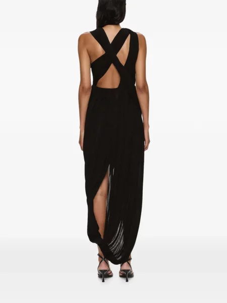 Rochie maxi Christopher Esber drapată negru