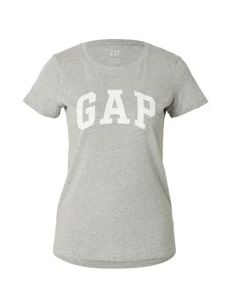 Gap Petite Majica CLSC siva bijela