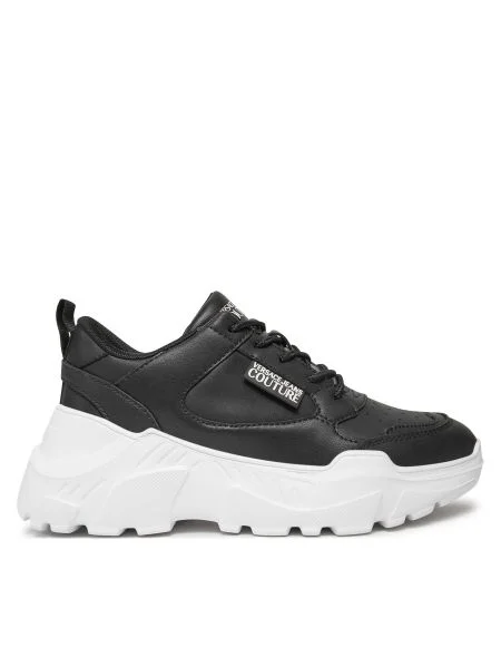 Versace Jeans Couture Sneakers cu adaos de piele negru