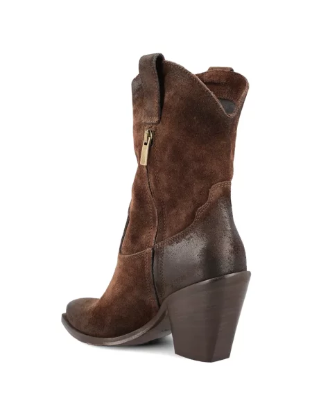 Semišové kotníkové boty Je T'aime Milano|woman hnědé