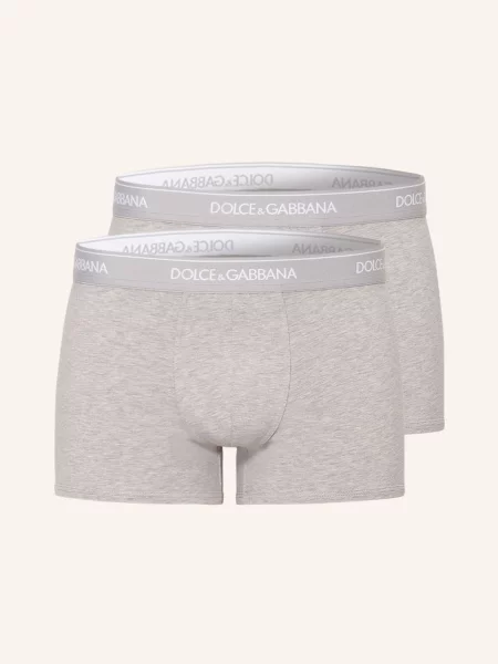 Dolce & Gabbana Bokserki 2 Szt. grau białe