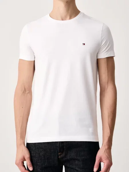 Tommy Hilfiger T-shirt z bawełną biała