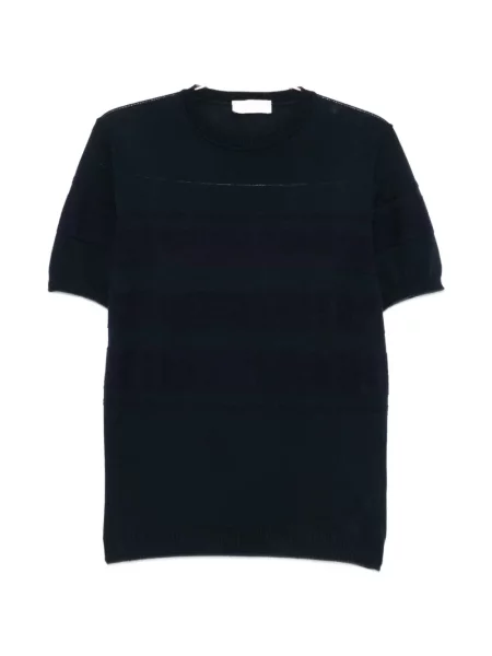 Scurt tricou Jeordie's tricotate albastru