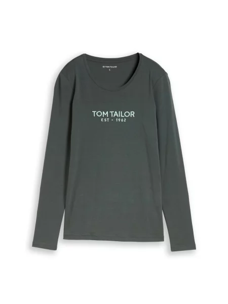 TOM TAILOR Tricou oliv / deschis verde