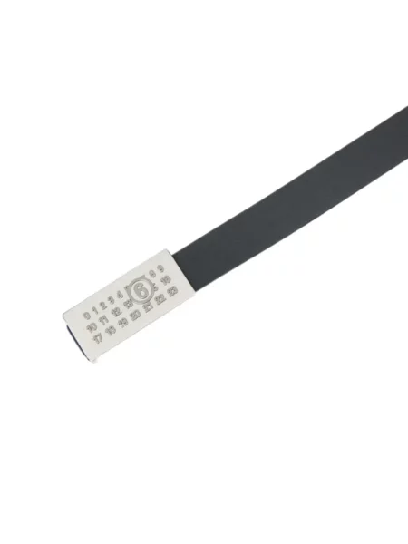 Cu centură curea Mm6 Maison Margiela din piele negru