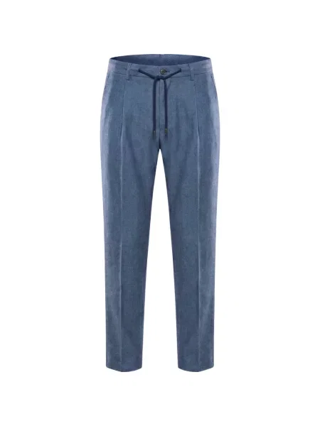 Pantaloni Moorer cu cordon albastru