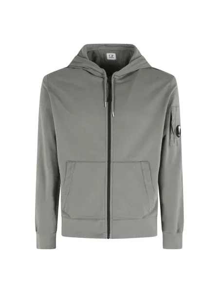 Lniana bluza rozpinana C.p. Company szara