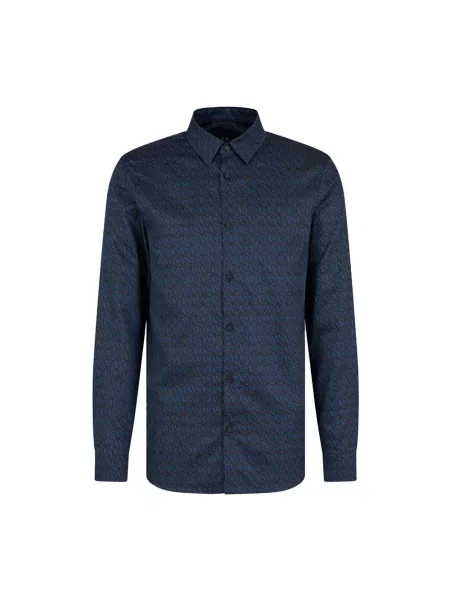 Koszula Armani Exchange niebieska