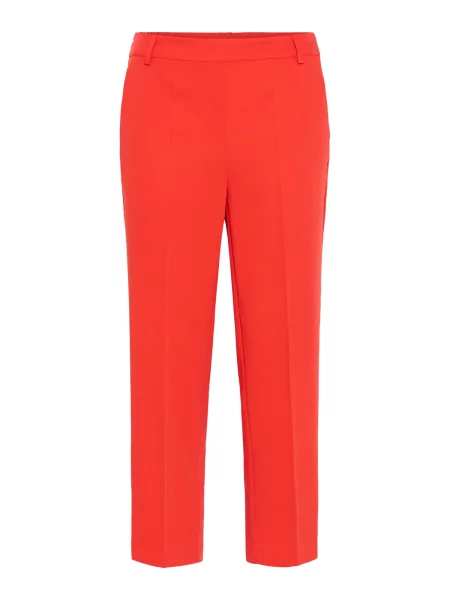 Kaffe Pantaloni cu dungă KASakura orange roșu
