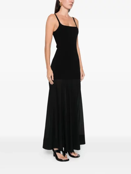 Rochie maxi St. Agni transparente de costum negru