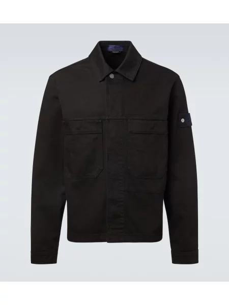 Geacă de blugi Stone Island cu strasuri negru