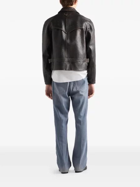 Geanta de piele Prada maro