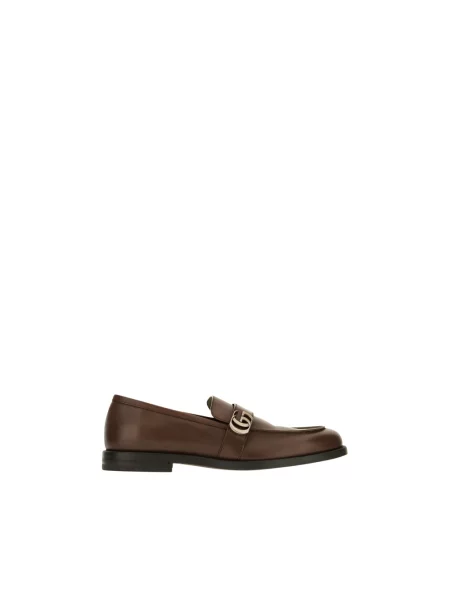 Półbuty Gucci skórzane brązowe
