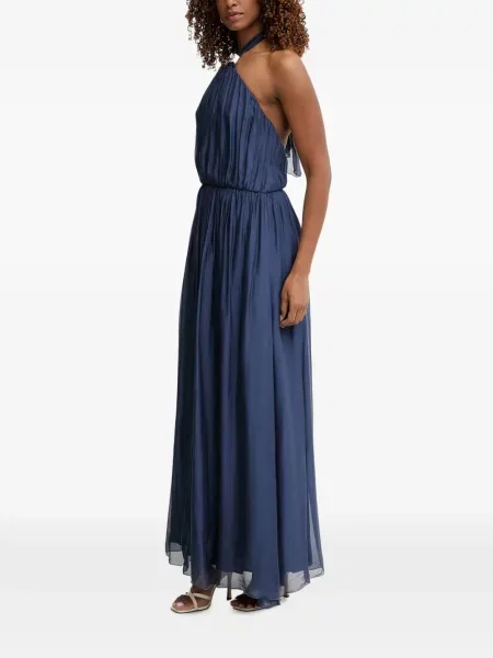 Rochie Haveone cu gât halter albastru