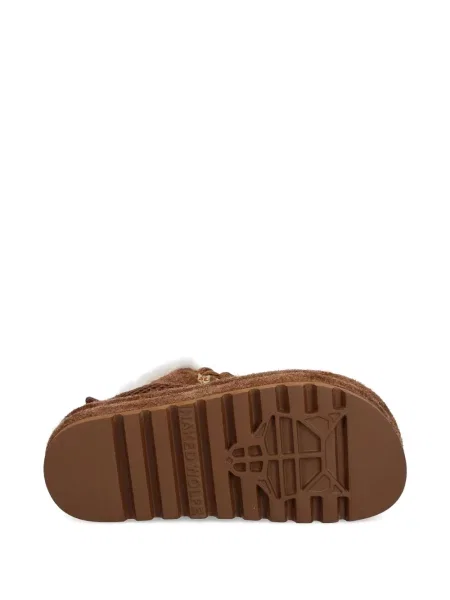 Sneakerși Naked Wolfe cu platformă maro