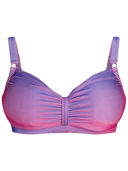 Zizzi Sutien costum de baie Svary lila / roz alb